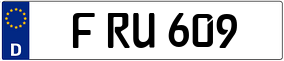 Truck License Plate